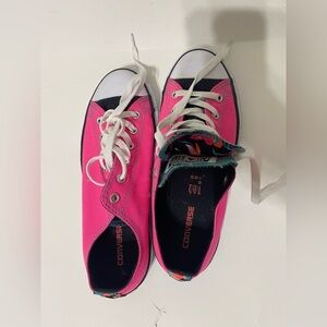 Converse  Chuck Taylor double tongue Vibrant Pink Sneakers size 5